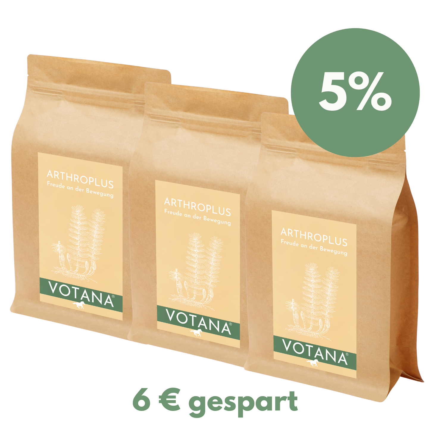 
                  
                    VOTANA ARTHRO-PLUS 3x 500g Vorratspack mit 5% Sparvorteil - dauerhafte Gelenkunterstützung für Pferde mit chronischen Gelenkproblemen

                  
                