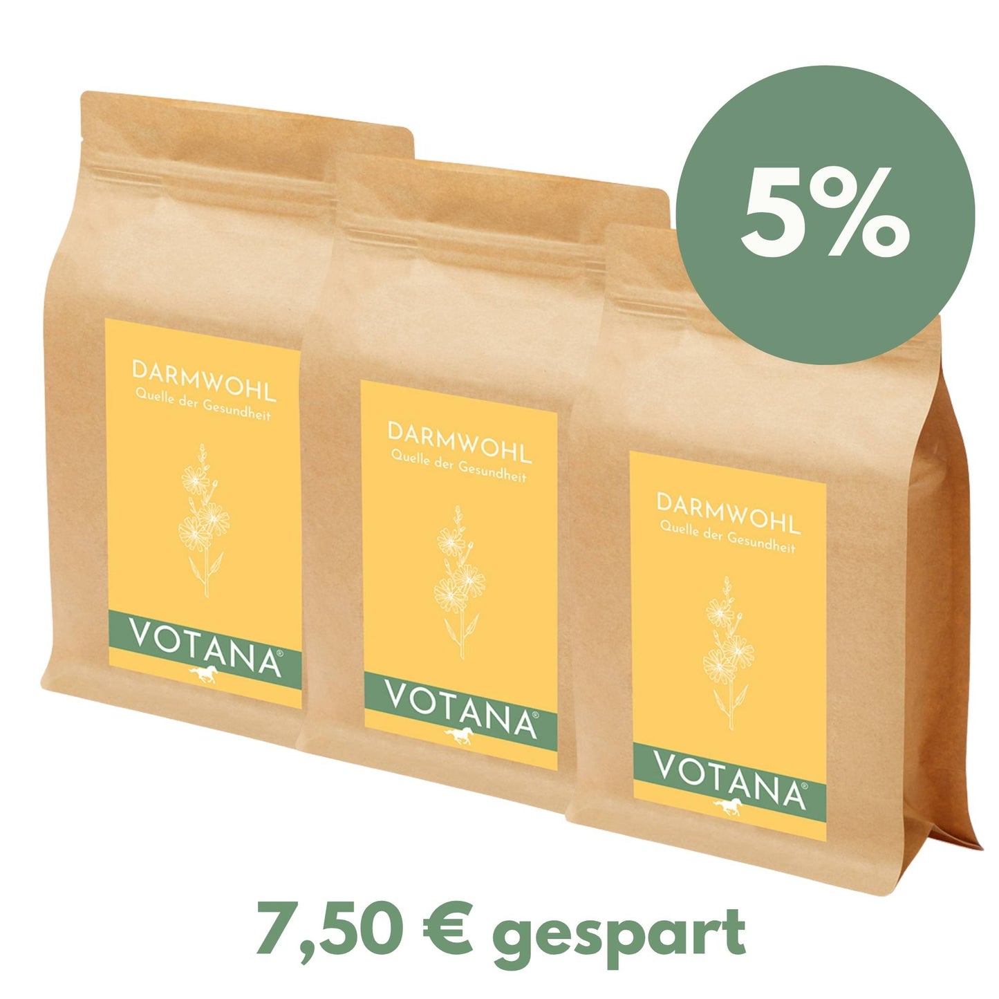 
                  
                    VOTANA DARMWOHL Kräutermischung 500g - Natürliche Unterstützung für Darmschleimhaut und Darmflora bei Kotwasser und nach Wurmkuren
                  
                