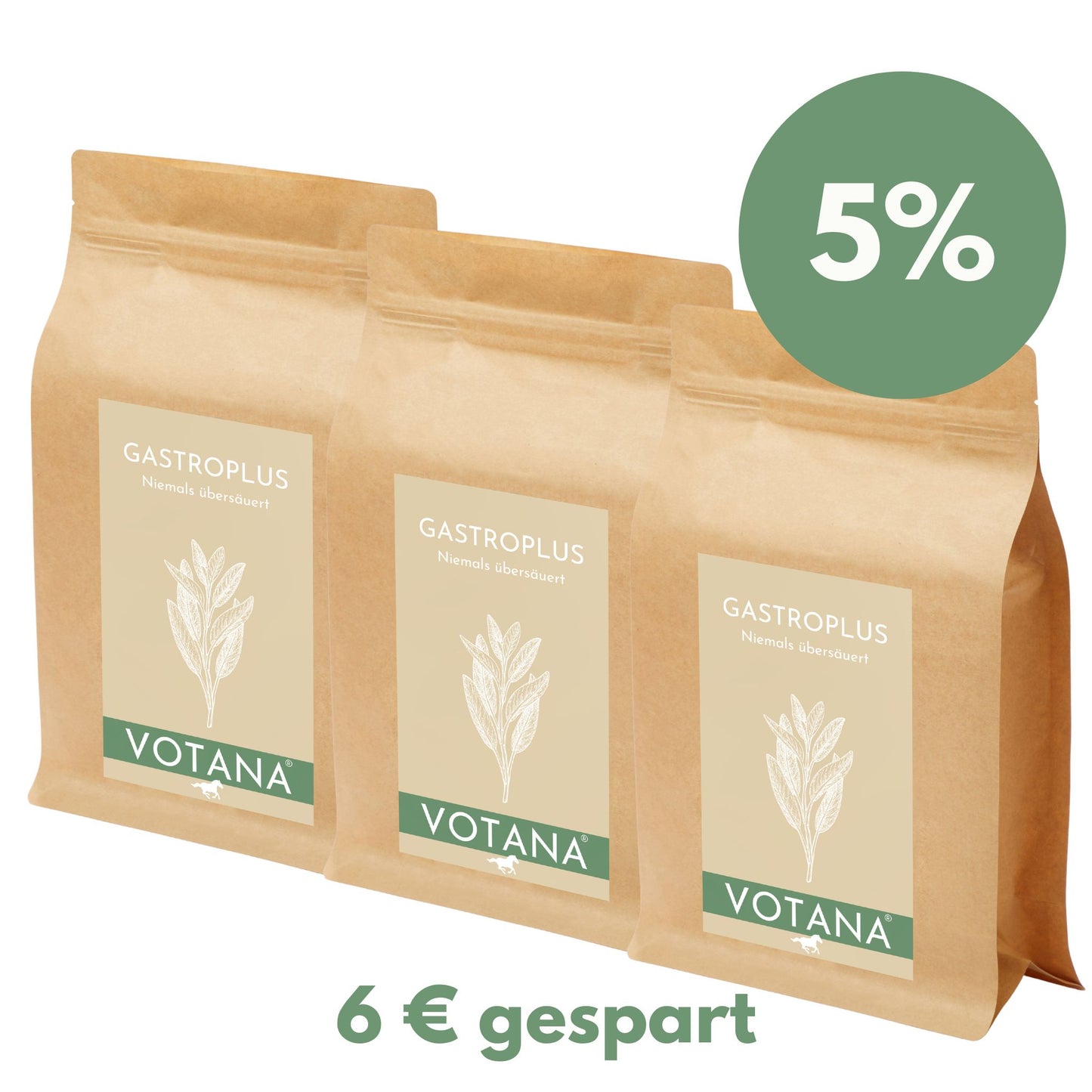 
                  
                    GASTROPLUS Kräutermischung 3x500g - Natürliche Unterstützung für empfindlichen Magen bei Pferden
                  
                