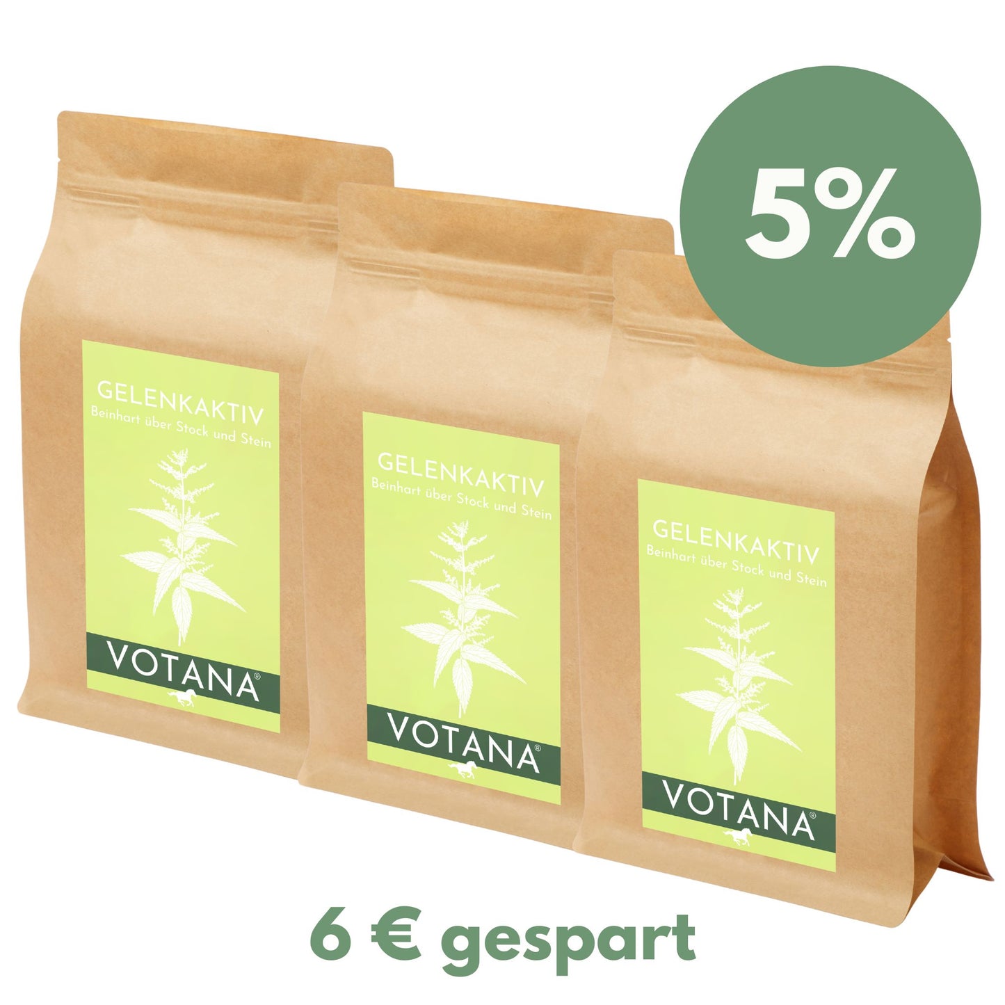 
                  
                    VOTANA GELENKAKTIV Kräutermischung 3x500g - Natürliche Unterstützung für Mobilität und Beweglichkeit bei Pferden

                  
                