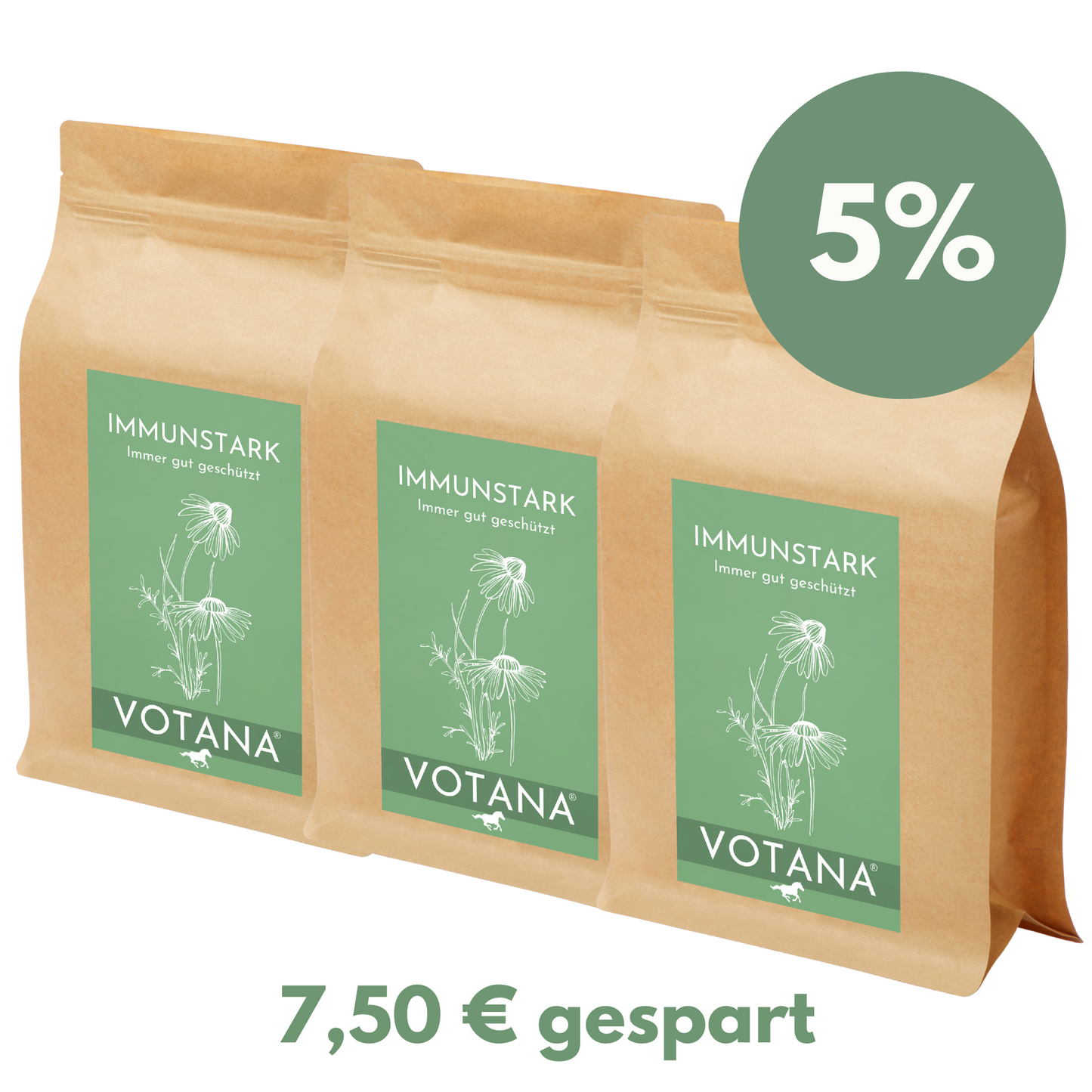 
                  
                    VOTANA IMMUNSTARK 3er Vorratspack mit Rabatt - Sparangebot für ganzjährige Unterstützung älterer Pferde


                  
                