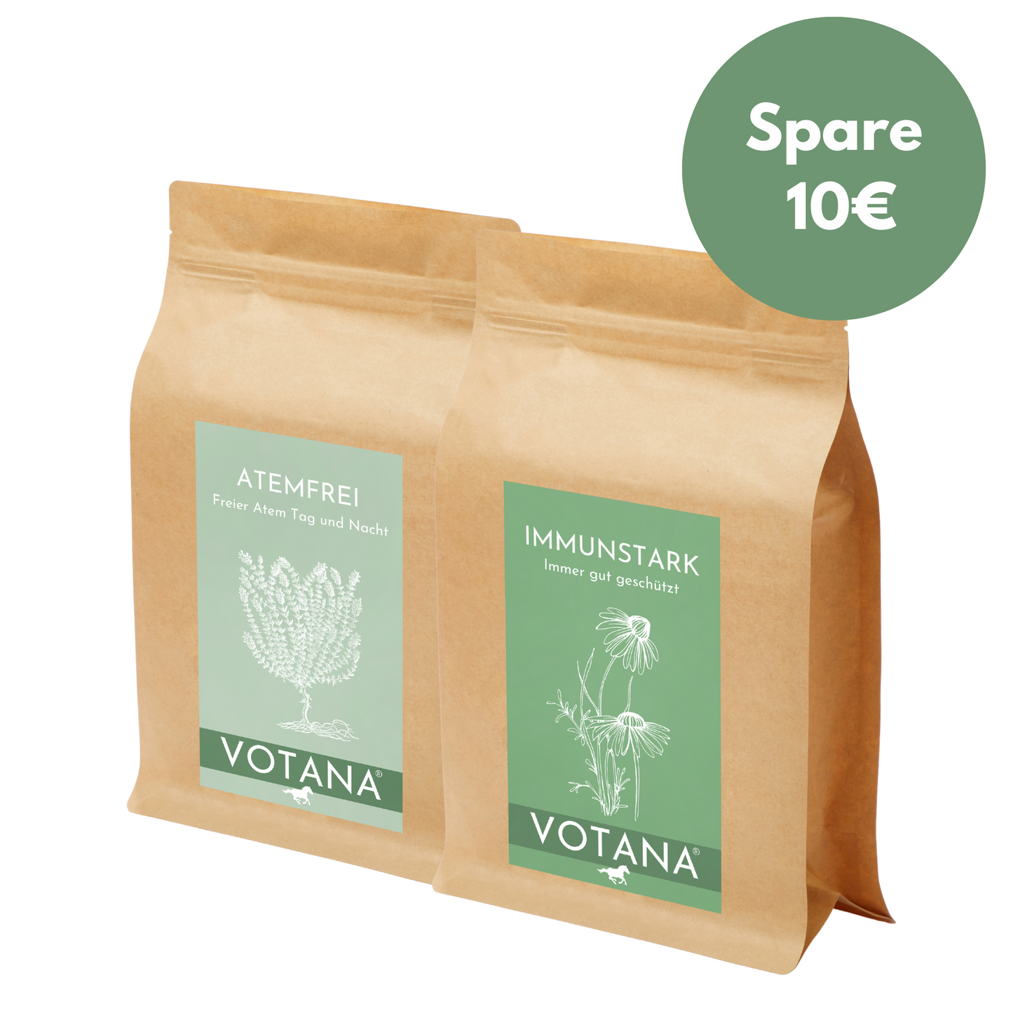 VOTANA WINTER BUNDLE Pferd: IMMUNSTARK + ATEMFREI - 13 Kräuter für Herbst & Winter
